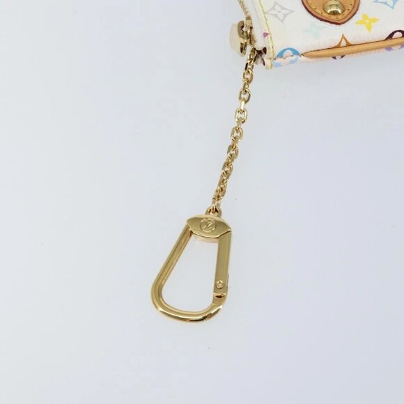 LOUIS VUITTON Monogram Multicolor Pochette MM Pouch White M60028 LV Auth gh1170V - Picture 9 of 16